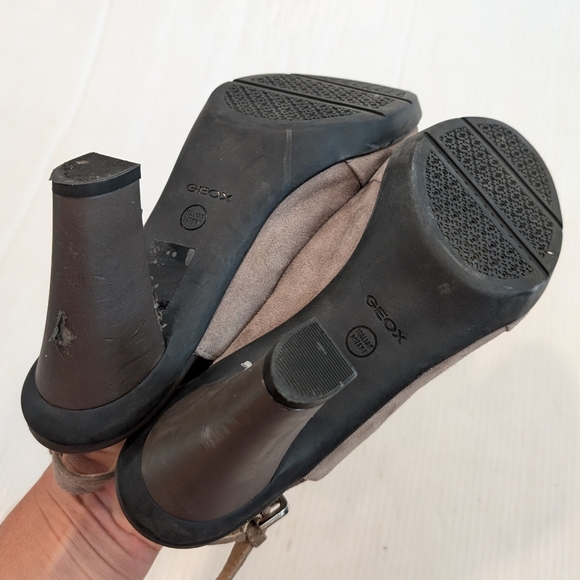 GEOX Respira women's peep toe sling-back heeled booties sandals - Picture 7 of 14